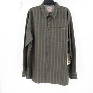 NWT 5.11 tactical shirt Men XL Echo Long Sleeve green plaid cotton blend utility